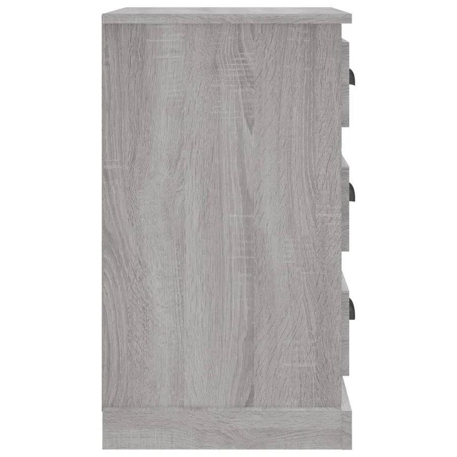 Table de chevet sonoma gris 39x39x67 cm bois d'ingénierie - 8