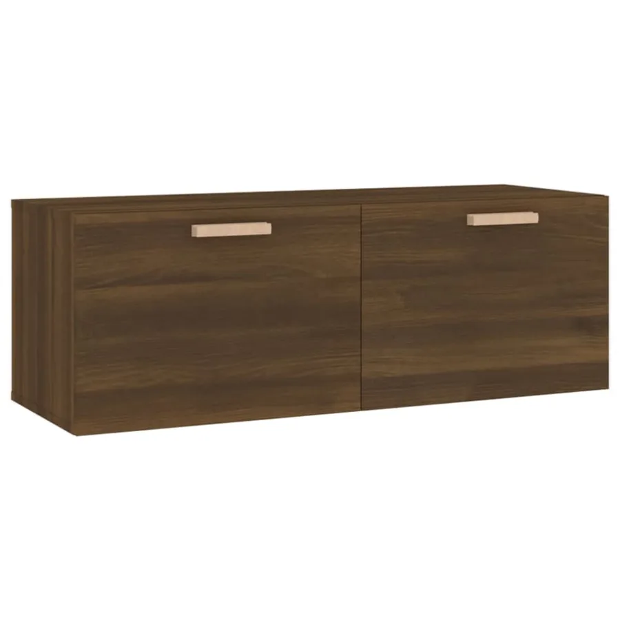 Armoire murale Chêne marron 100x36,5x35 cm Bois d'ingénierie - 2