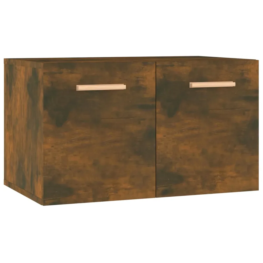 Armoire murale Chêne fumé 60x36,5x35 cm Bois d'ingénierie - 2