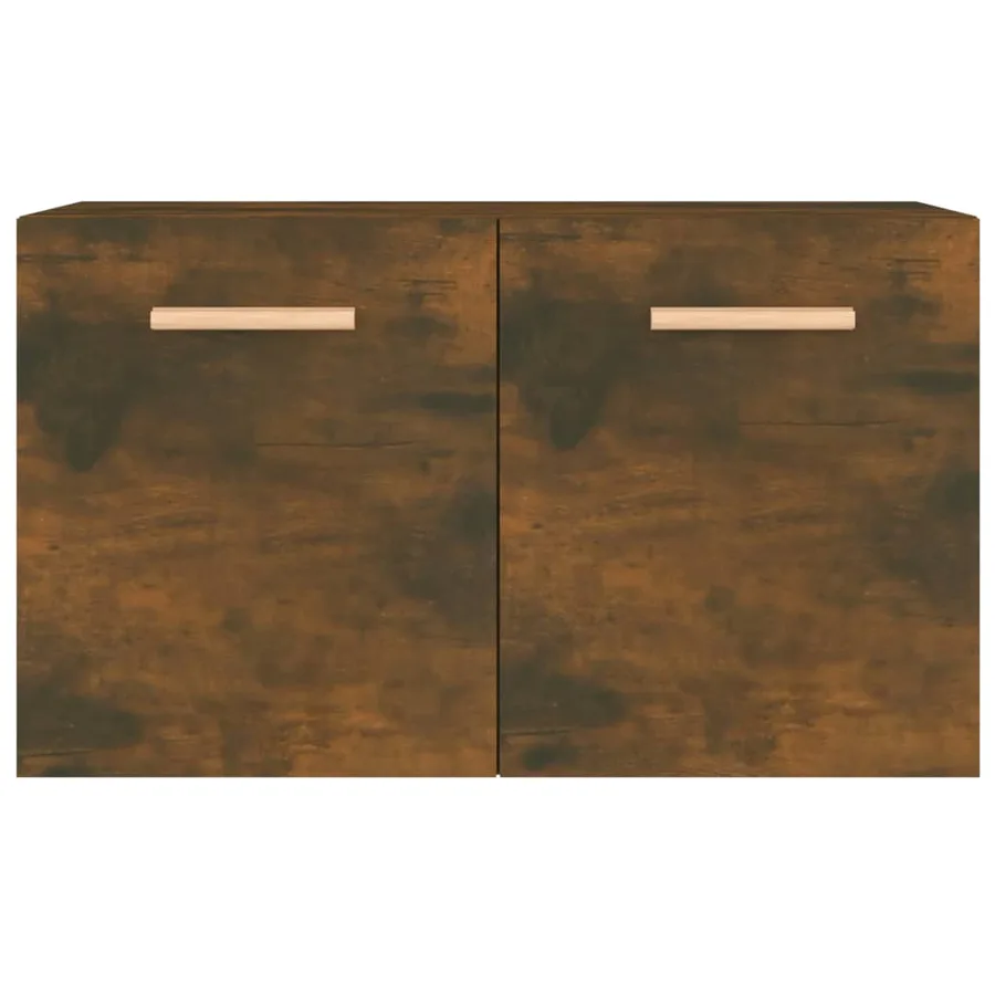 Armoire murale Chêne fumé 60x36,5x35 cm Bois d'ingénierie - 5