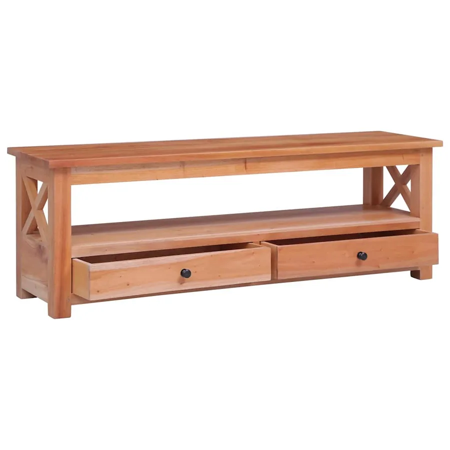 Meuble TV 115x30x40 cm Bois d'acajou massif - 2