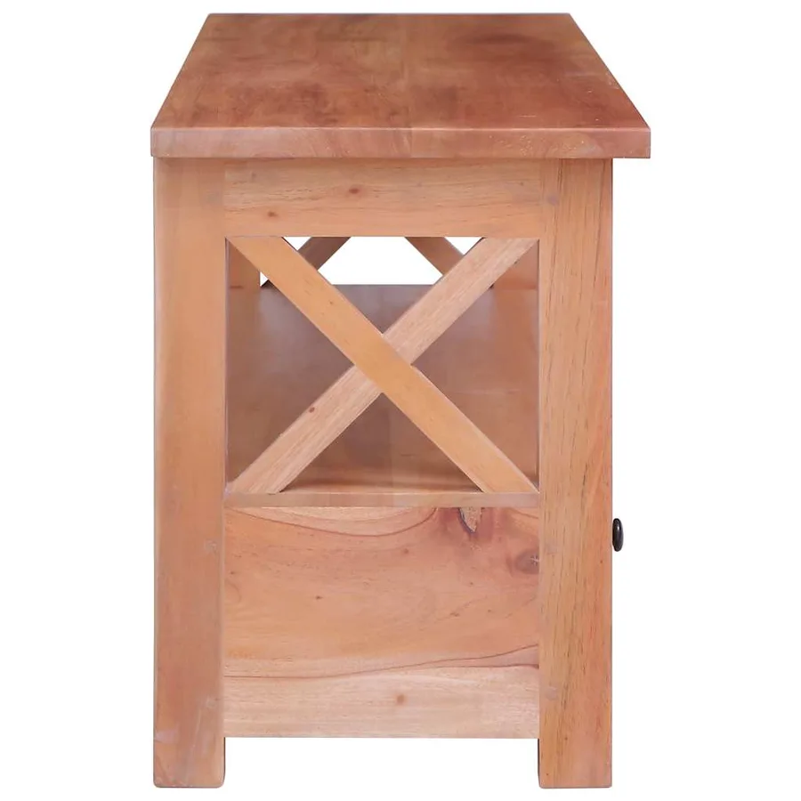 Meuble TV 115x30x40 cm Bois d'acajou massif - 4