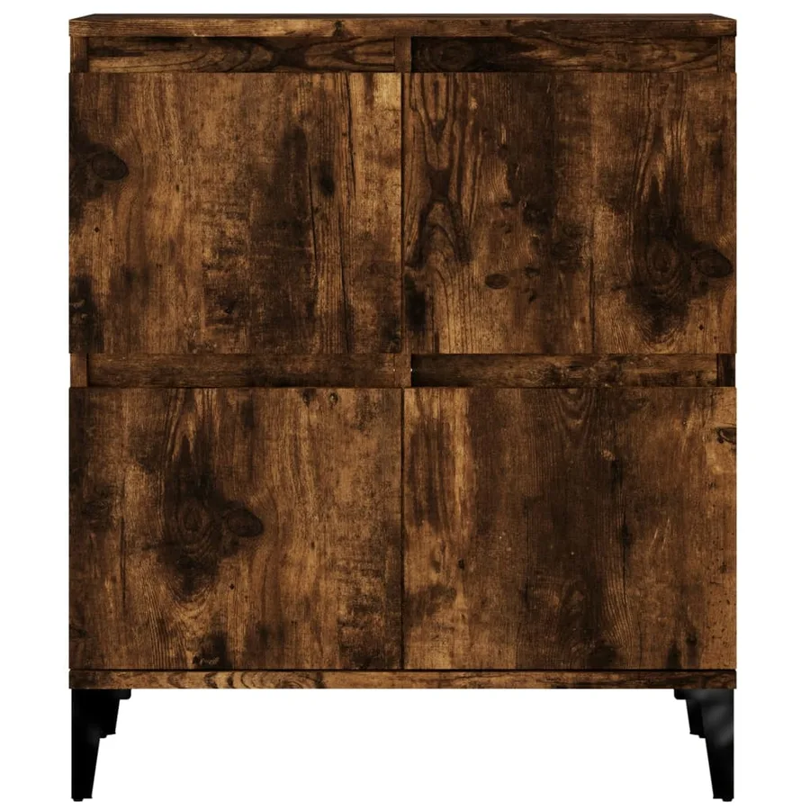 Buffets 3 pcs chêne fumé 60x35x70 cm bois d'ingénierie - 8