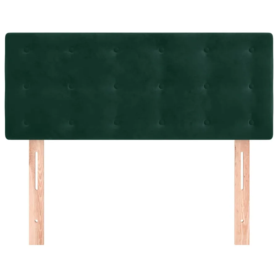 Tête de lit Vert foncé 100x5x78/88 cm Velours - 3
