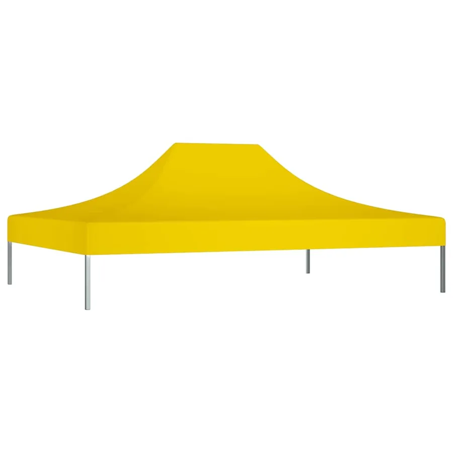 Toit de tente de réception 4x3 m Jaune 270 g/m² - 3