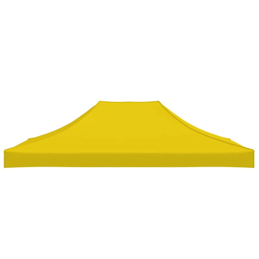 Toit de tente de réception 4x3 m Jaune 270 g/m² - 4