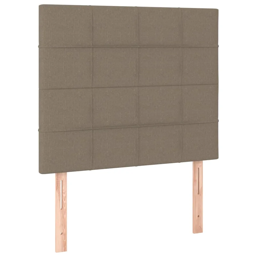 Tête de lit à LED Taupe 90x5x118/128 cm Tissu - 4