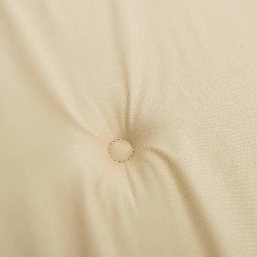 Coussins de chaise à dossier haut lot de 2 beige tissu oxford - 8