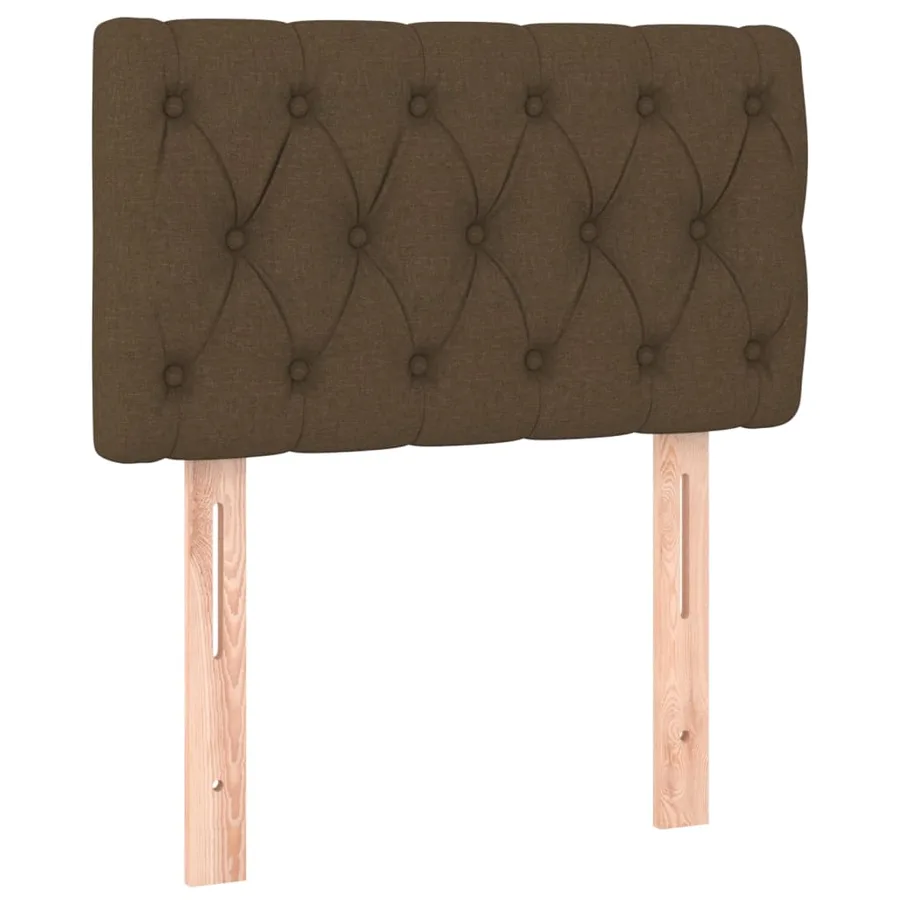 Tête de lit Marron Foncé 80x7x78/88 cm Tissu - 2