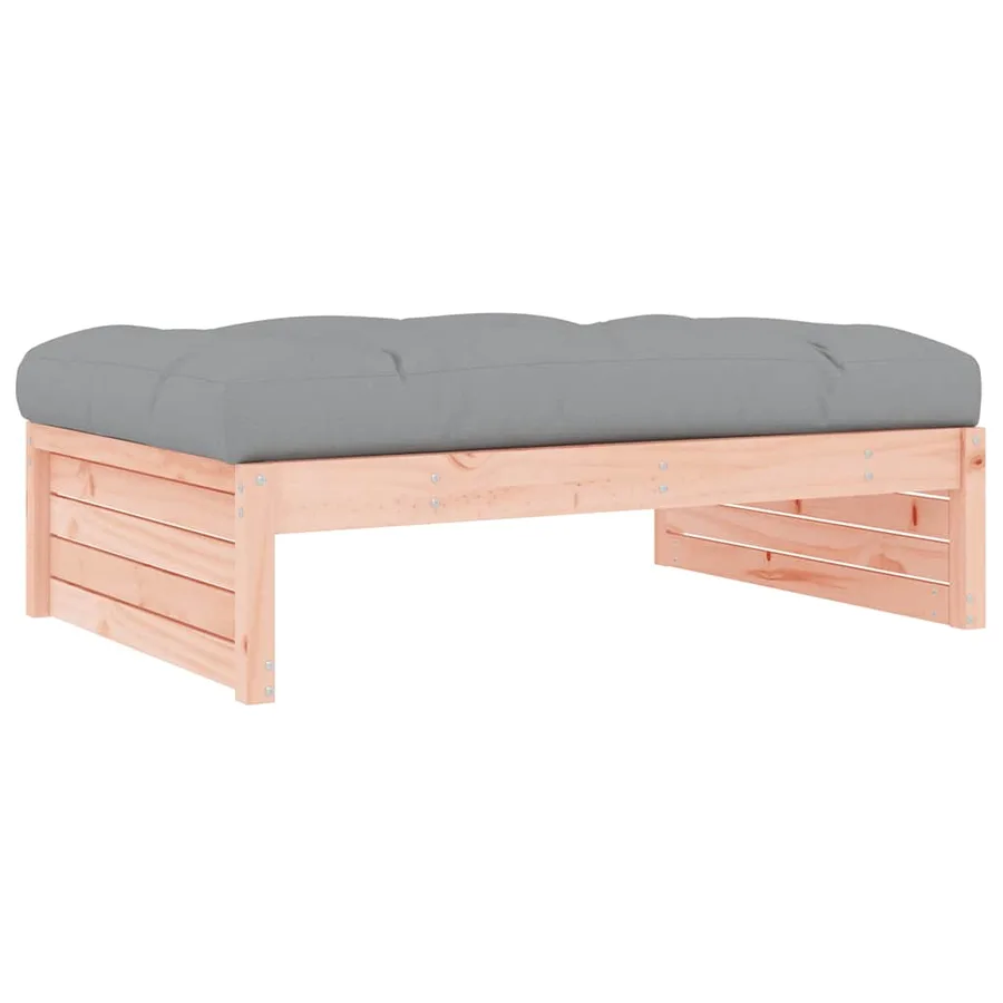 Repose-pied de jardin 120x80 cm massif de douglas - 6