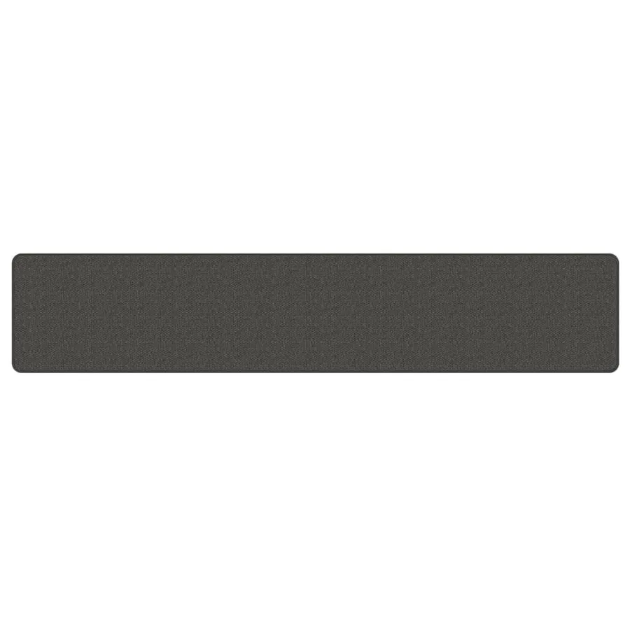 Tapis de couloir aspect sisal anthracite 50x250 cm - 3