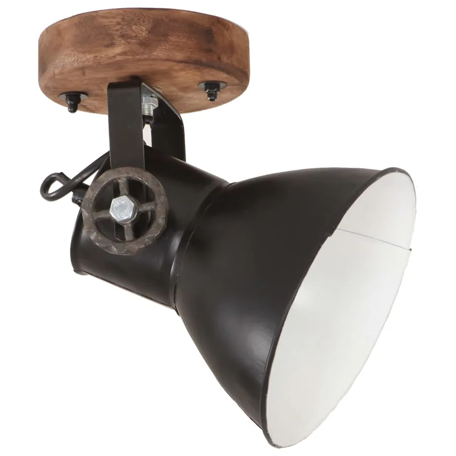 Lampe murale industrielle/de plafond 2 pcs Noir 20x25 cm E27 - 3