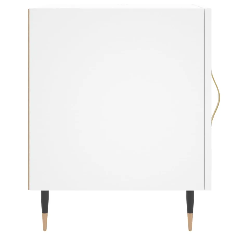 Tables de chevet 2 pcs blanc 40x40x50 cm bois d’ingénierie - 6