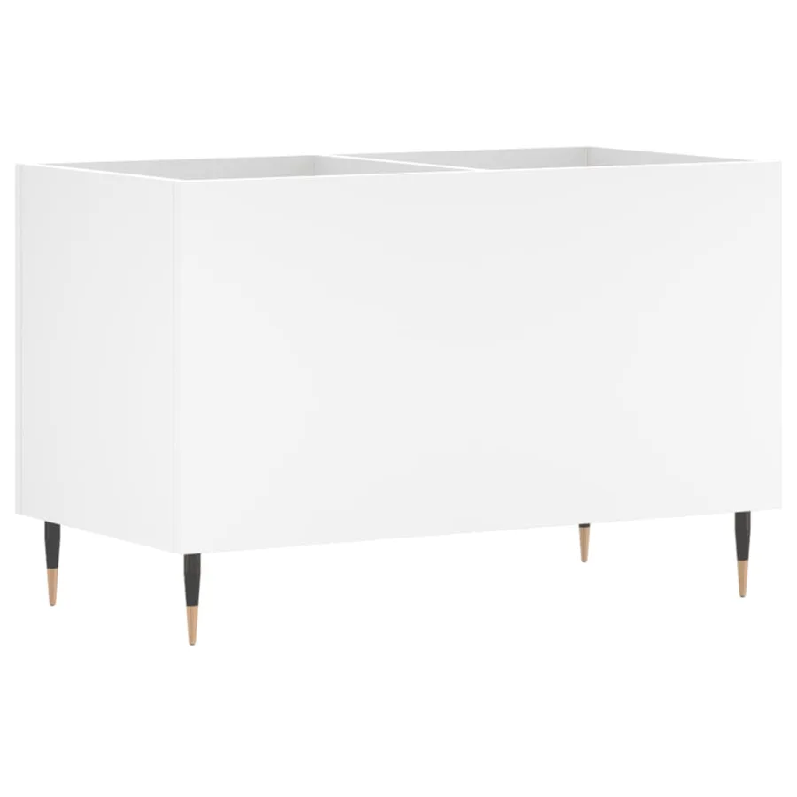 Armoire à disques blanc 74,5x38x48 cm bois d'ingénierie - 2