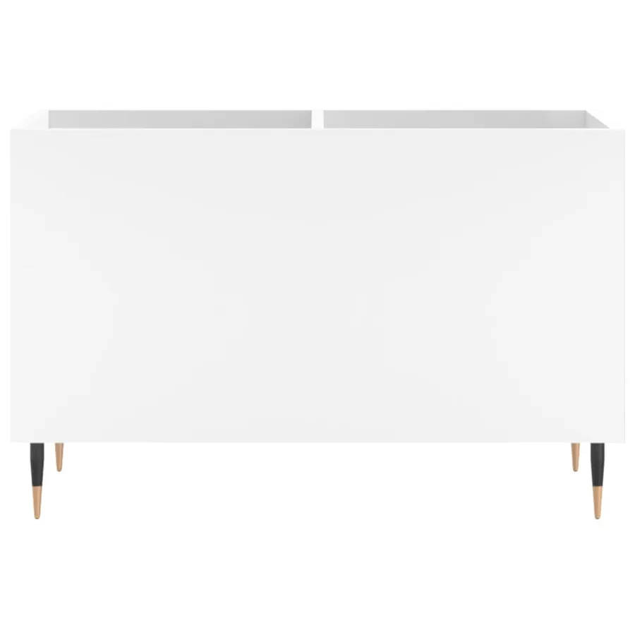 Armoire à disques blanc 74,5x38x48 cm bois d'ingénierie - 4