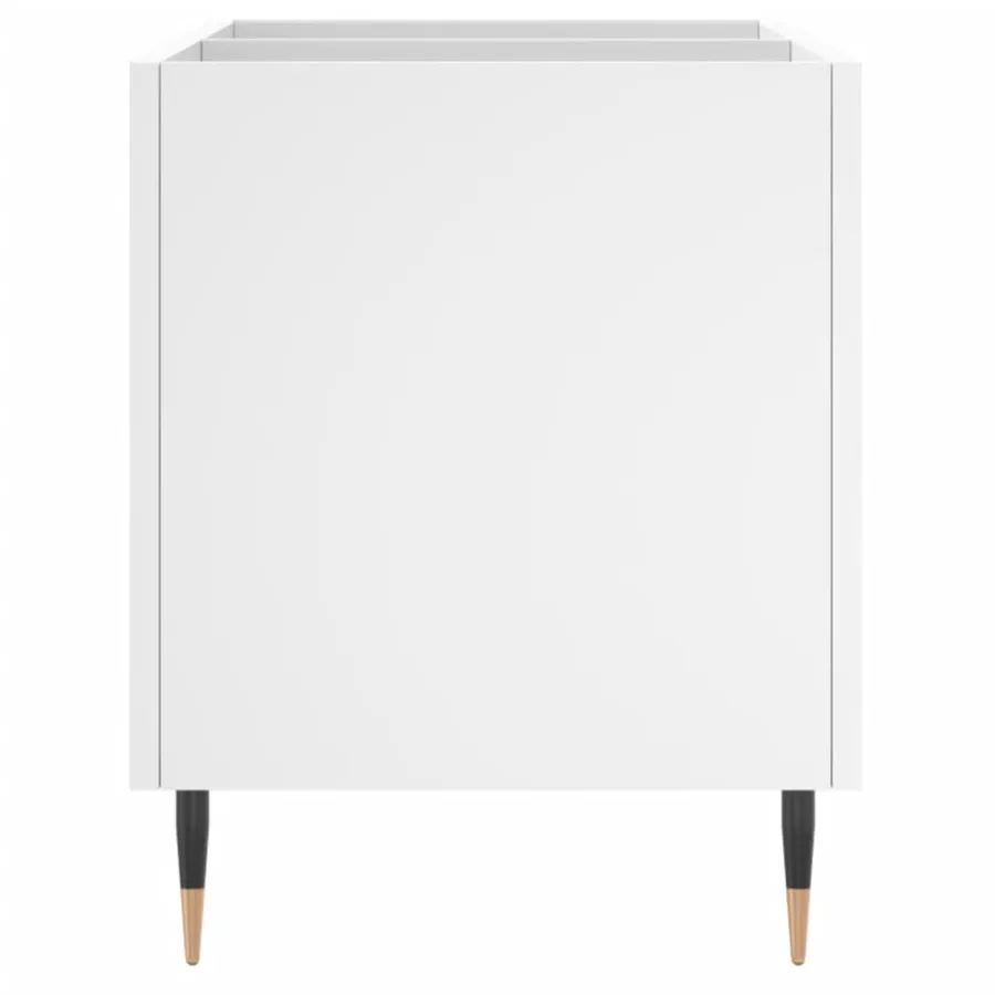 Armoire à disques blanc 74,5x38x48 cm bois d'ingénierie - 5