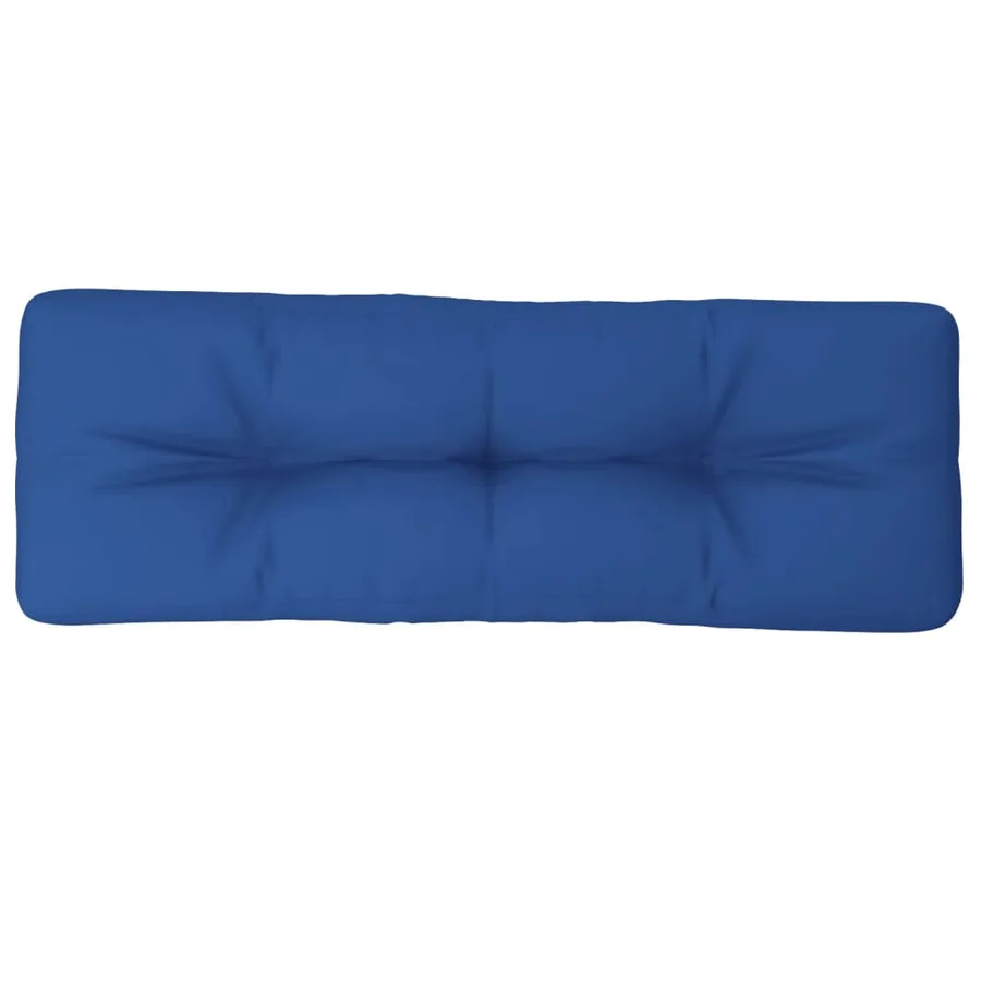 Coussin de palette bleu royal 120x40x12 cm tissu - 2