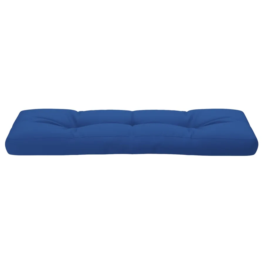 Coussin de palette bleu royal 120x40x12 cm tissu - 5