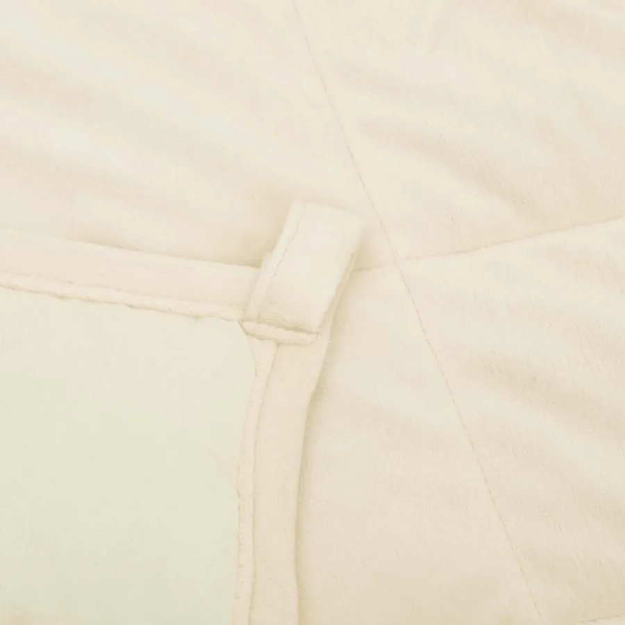 Couverture lestée Crème clair 120x180 cm 9 kg Tissu - 5