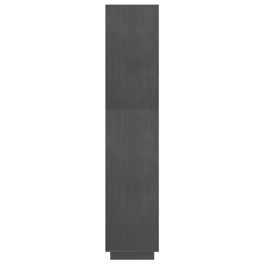 Bibliothèque/Séparateur de pièce Gris 80x35x167 cm Pin massif - 6