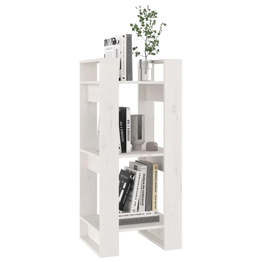 Bibliothèque/Séparateur de pièce Blanc 41x35x91 cm Pin solide - 5