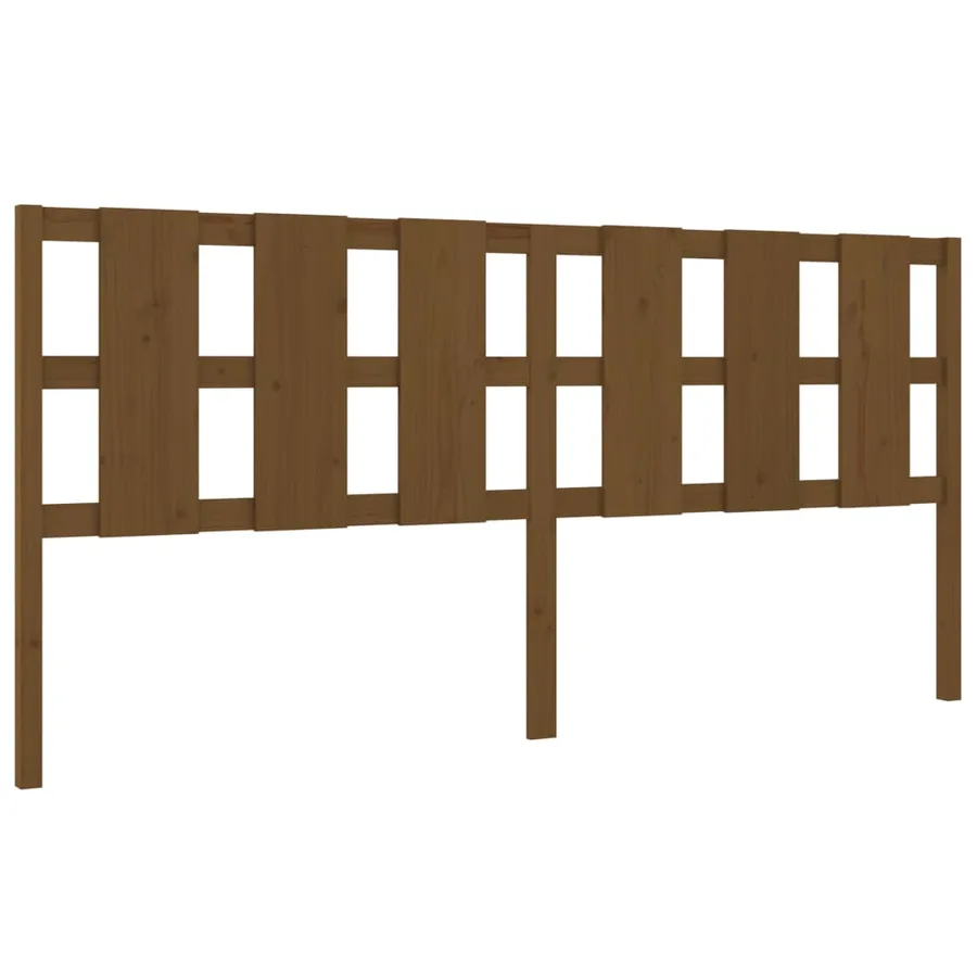 Tête de lit Marron miel 205,5x4x100 cm Bois massif de pin - 2