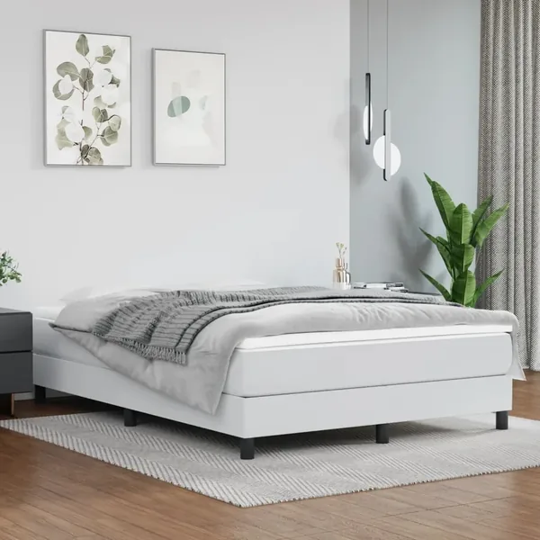 Matelas de lit à ressorts ensachés fermeté moyenne Blanc 140x200x20 cm