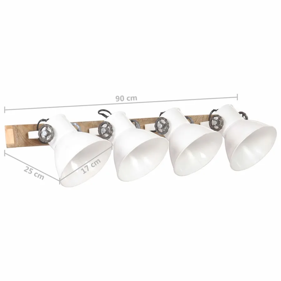 Lampe murale industrielle Blanc 90x25 cm E27 - 9