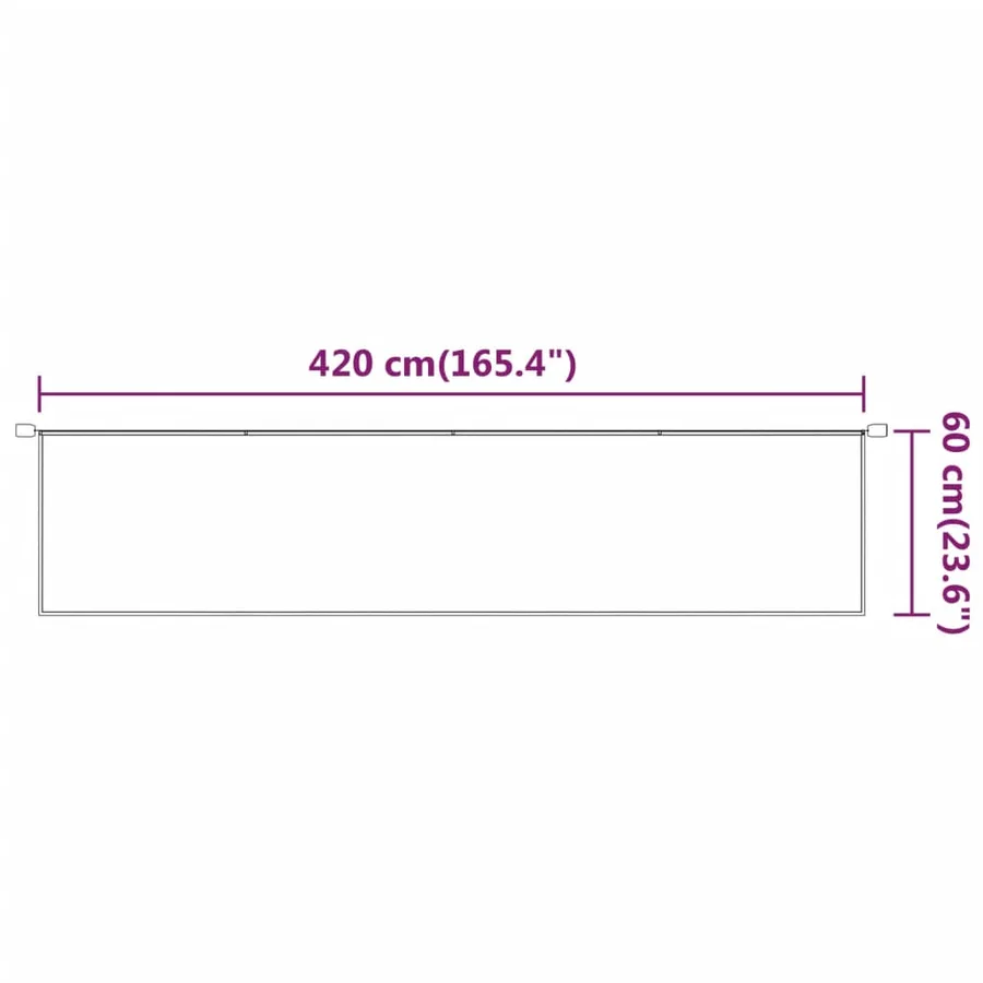 Auvent vertical Vert clair 60x420 cm Tissu oxford - 6