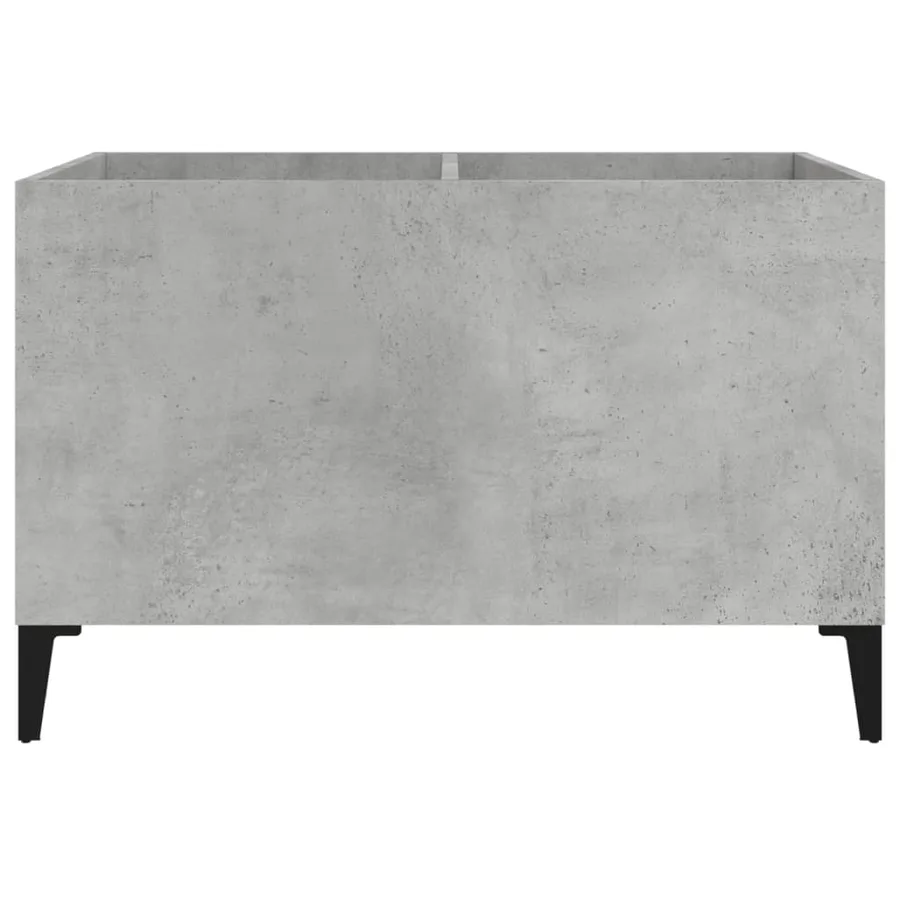 Armoire à disques gris béton 74,5x38x48 cm bois d'ingénierie - 5