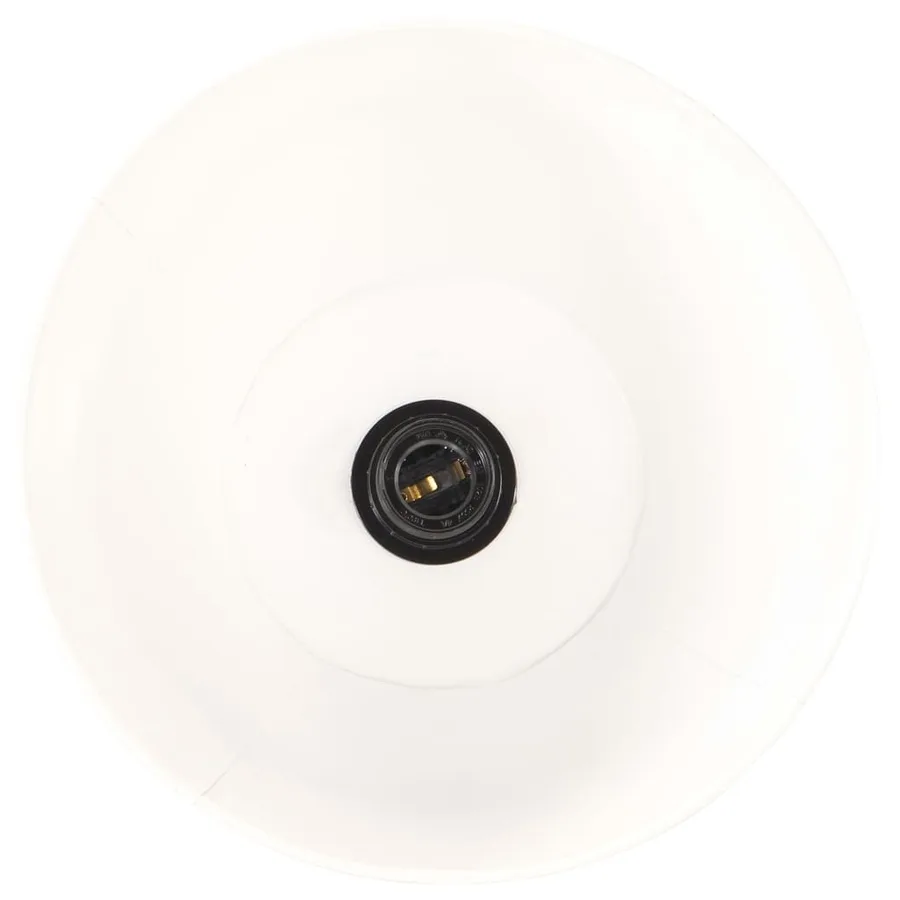 Lampadaires 3 pcs Blanc E27 Bois de manguier massif - 10