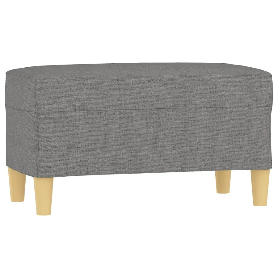Banc Gris foncé 70x35x41 cm Tissu - 2