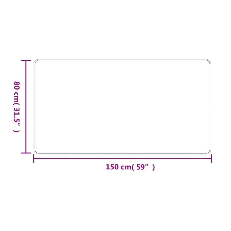 Tapis de couloir aspect sisal sable 80x150 cm - 6
