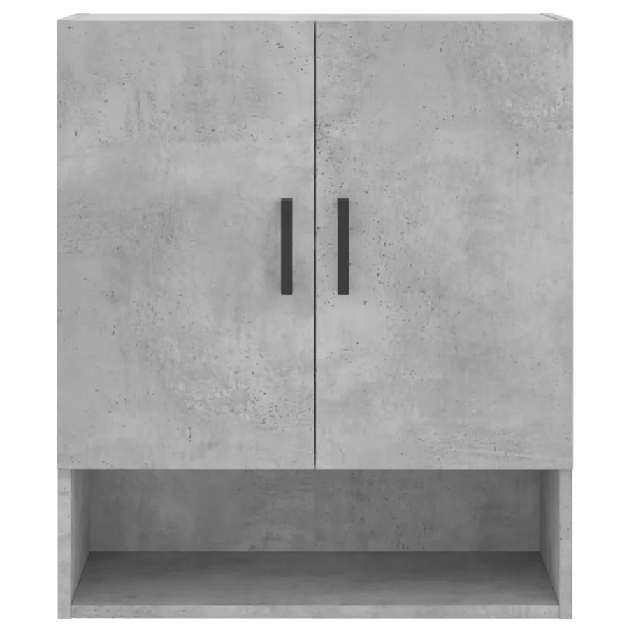Armoire murale gris béton 60x31x70 cm bois d'ingénierie - 5