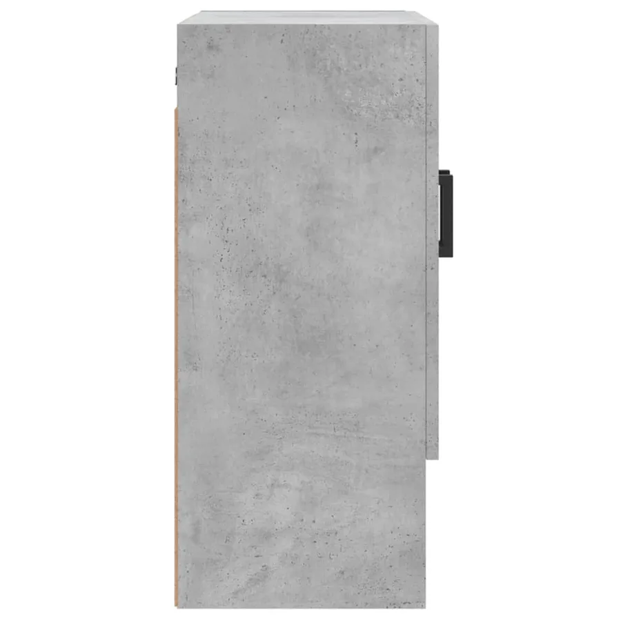 Armoire murale gris béton 60x31x70 cm bois d'ingénierie - 7