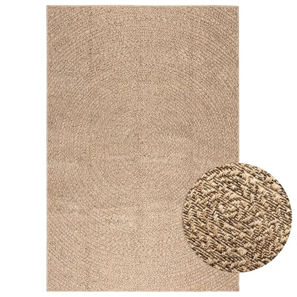 Tapis 140x200 cm aspect jute intérieur et extérieur