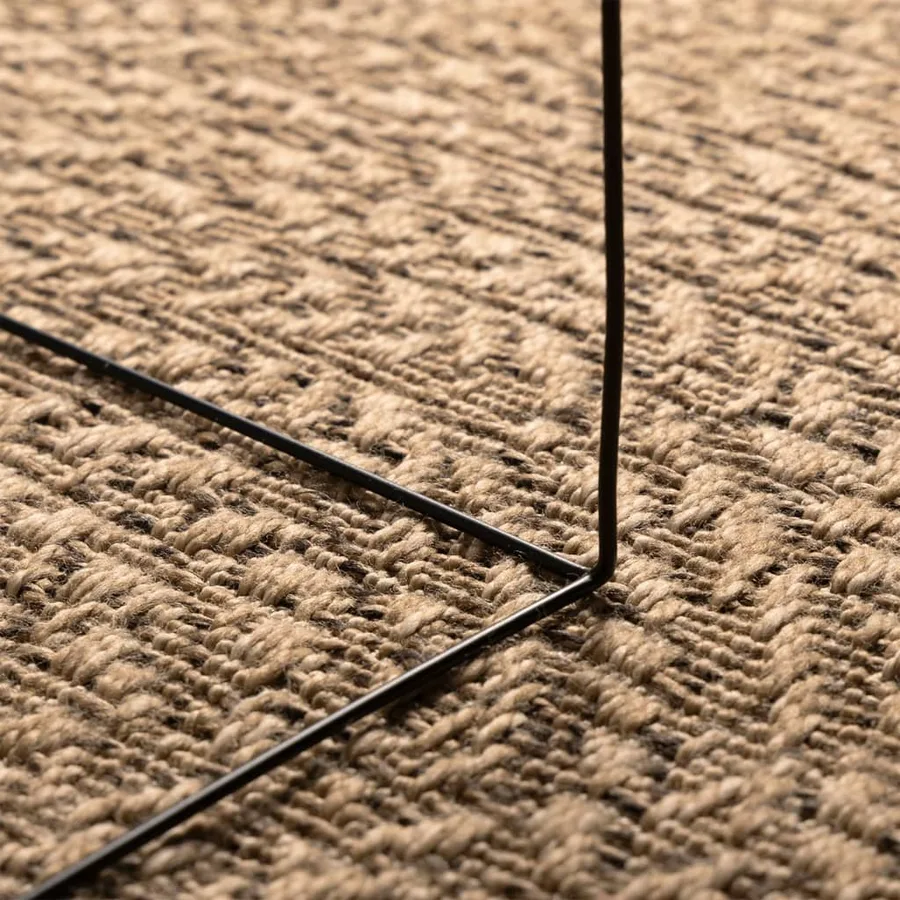 Tapis 140x200 cm aspect jute intérieur et extérieur - 4