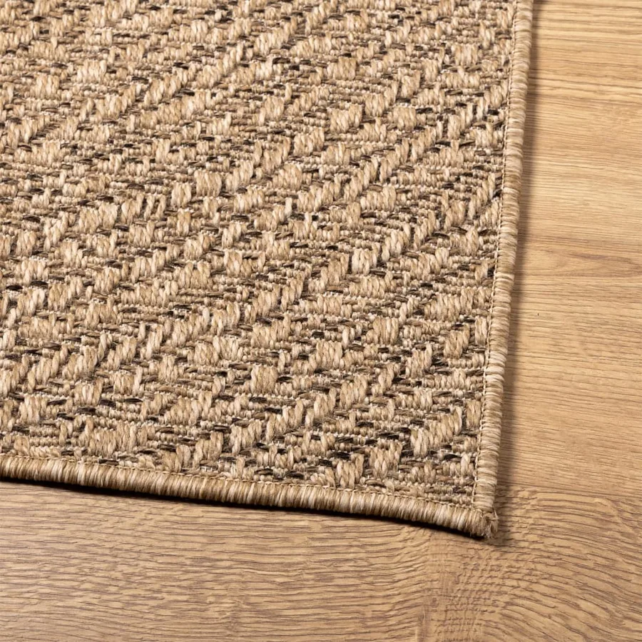 Tapis 140x200 cm aspect jute intérieur et extérieur - 8