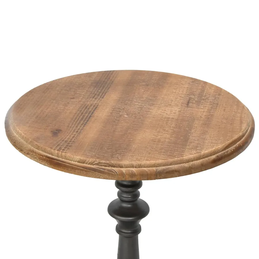 Table d'appoint Bois de sapin massif 40 x 64 cm Marron - 2