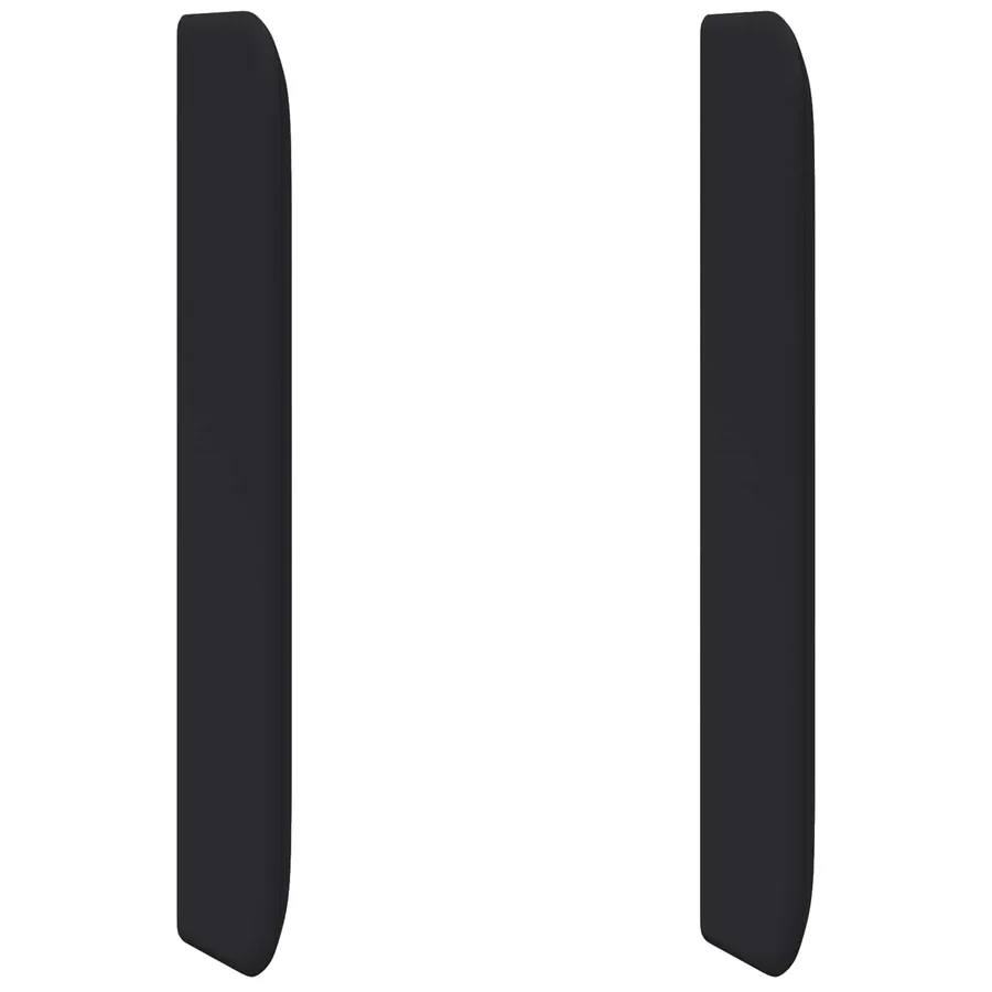 Oreille de tête de lit Noir 80 x 16 x 4 cm PVC - 2