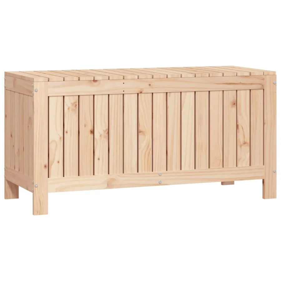 Boîte de rangement de jardin 108x42,5x54 cm Bois massif de pin - 5