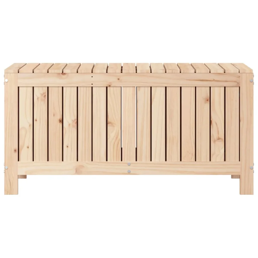 Boîte de rangement de jardin 108x42,5x54 cm Bois massif de pin - 6