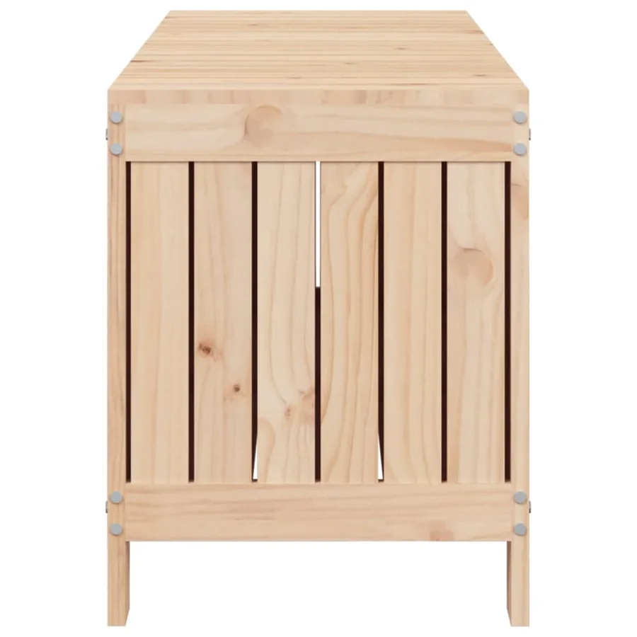 Boîte de rangement de jardin 108x42,5x54 cm Bois massif de pin - 7