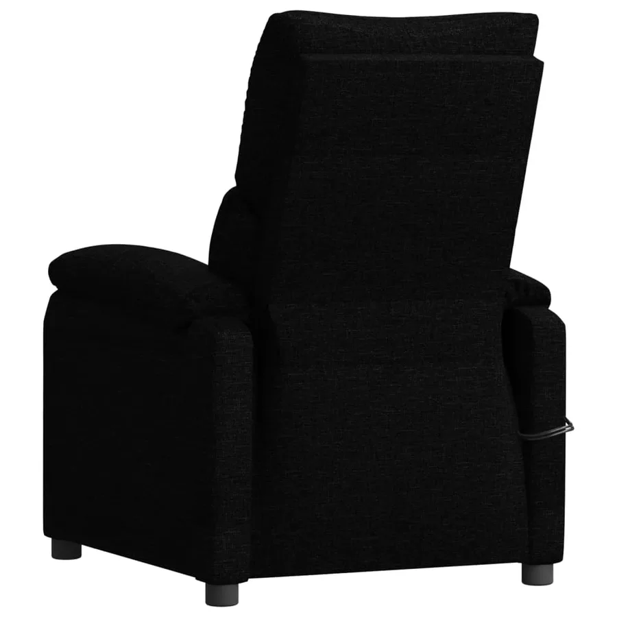 Fauteuil électrique de massage Noir Tissu - 6