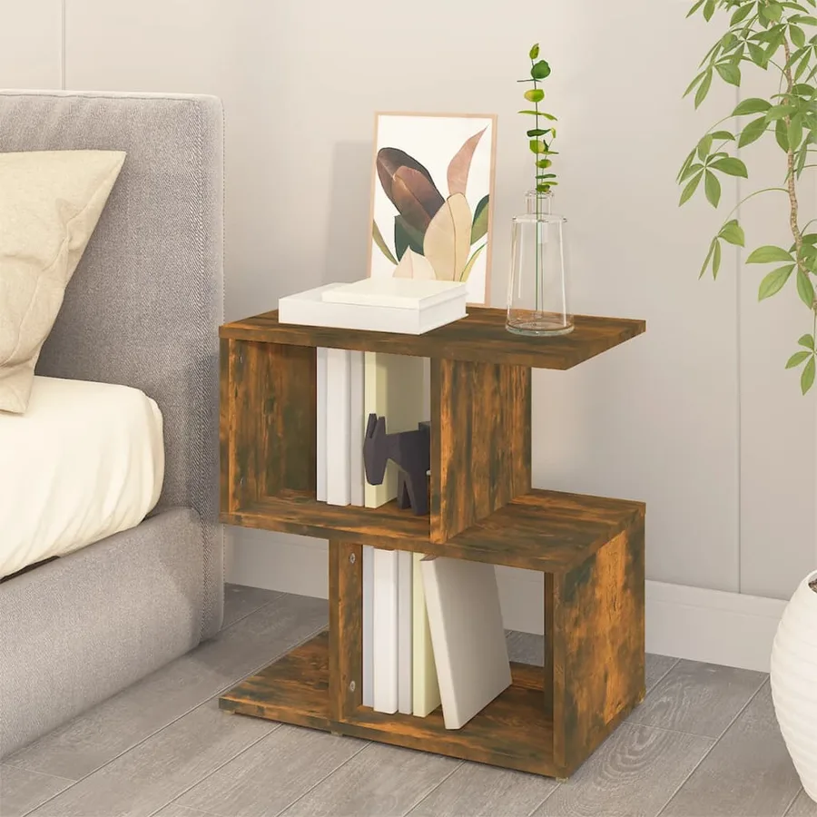 Tables de chevet 2pcs Chêne fumé 50x30x51,5cm Bois d'ingénierie - 3