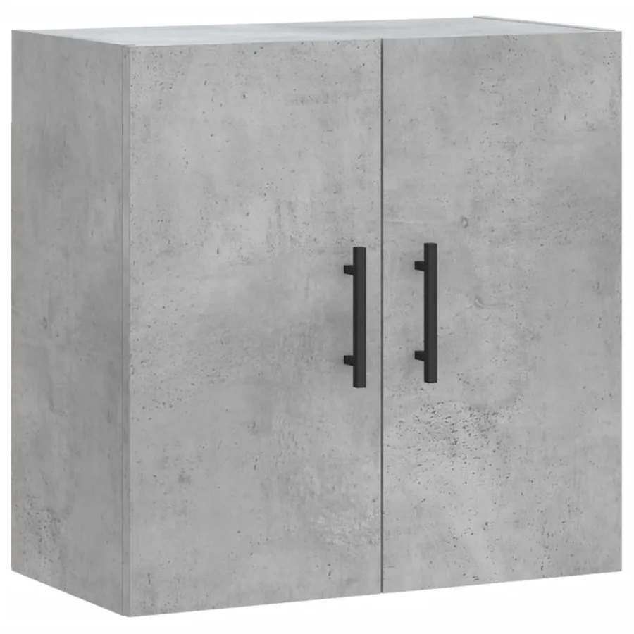 Armoire murale gris béton 60x31x60 cm bois d'ingénierie - 2