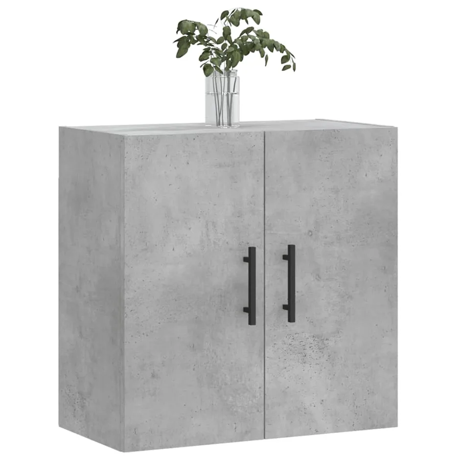 Armoire murale gris béton 60x31x60 cm bois d'ingénierie - 3