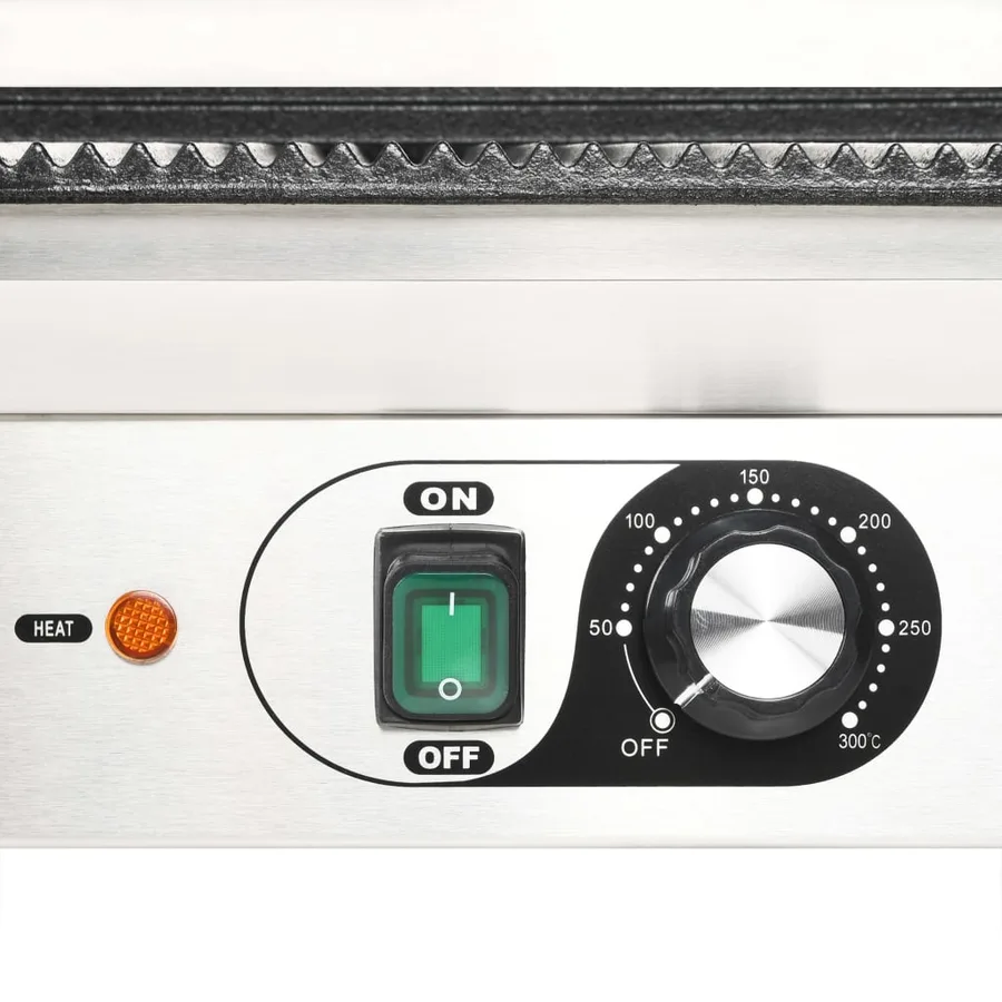Gril de panini à double rainure 3600 W 57x30,5x20 cm - 10