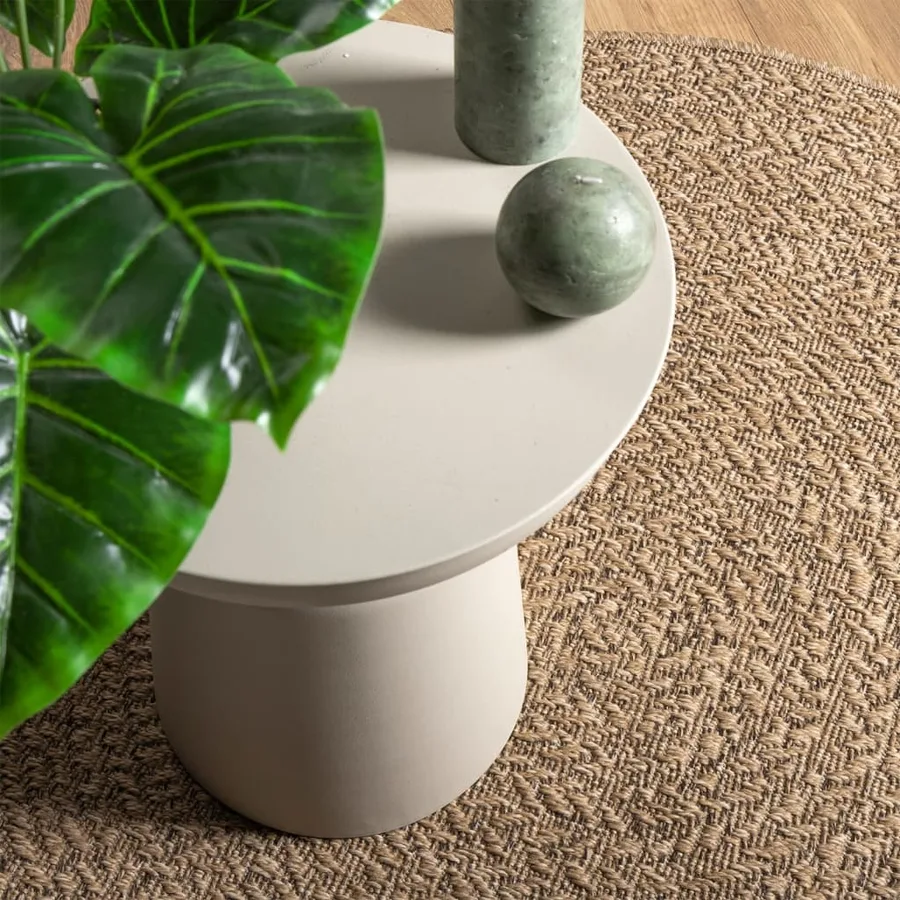 Tapis 90 cm aspect jute intérieur et extérieur - 2
