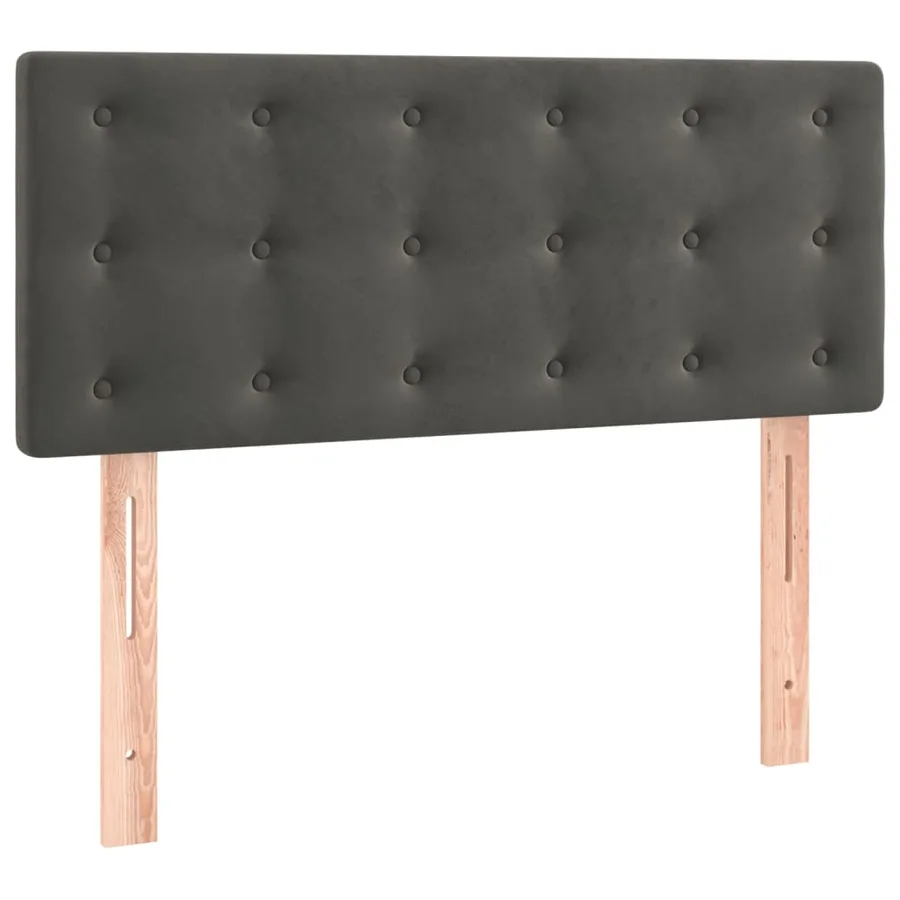 Tête de lit Gris foncé 80x5x78/88 cm Velours - 2
